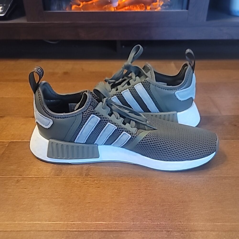 Men's Adidas Army Green Sneakers Size 12